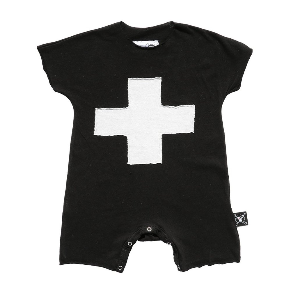 Nununu Kimono Playsuit Black